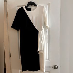 New with Tags! Calvin Klein Black and White dress